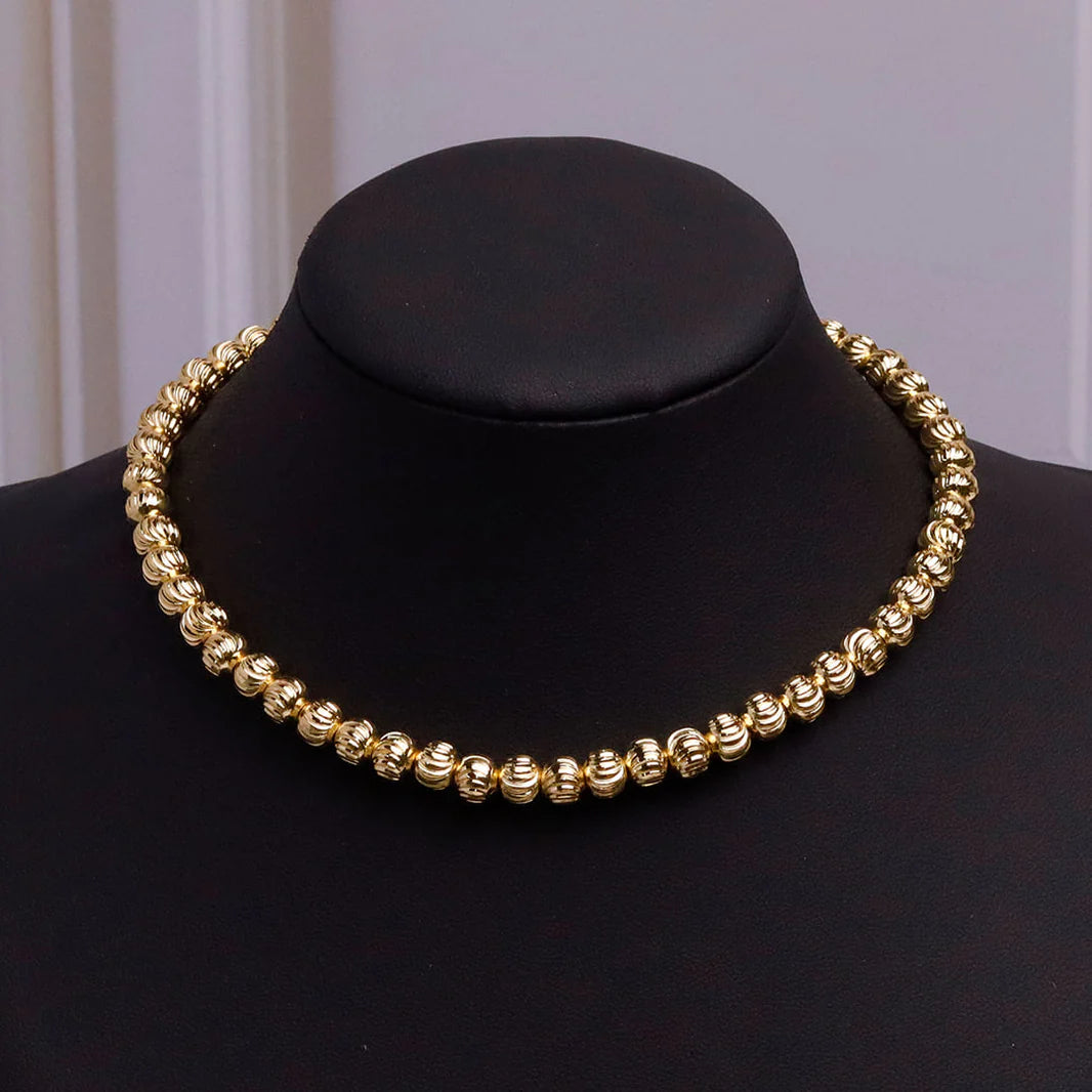 Collar de Bolas Doradas - Elegancia Atemporal