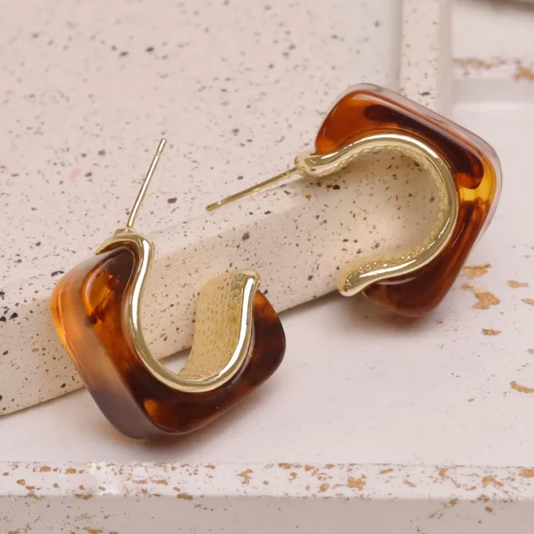 Aretes Luna Blush cafe